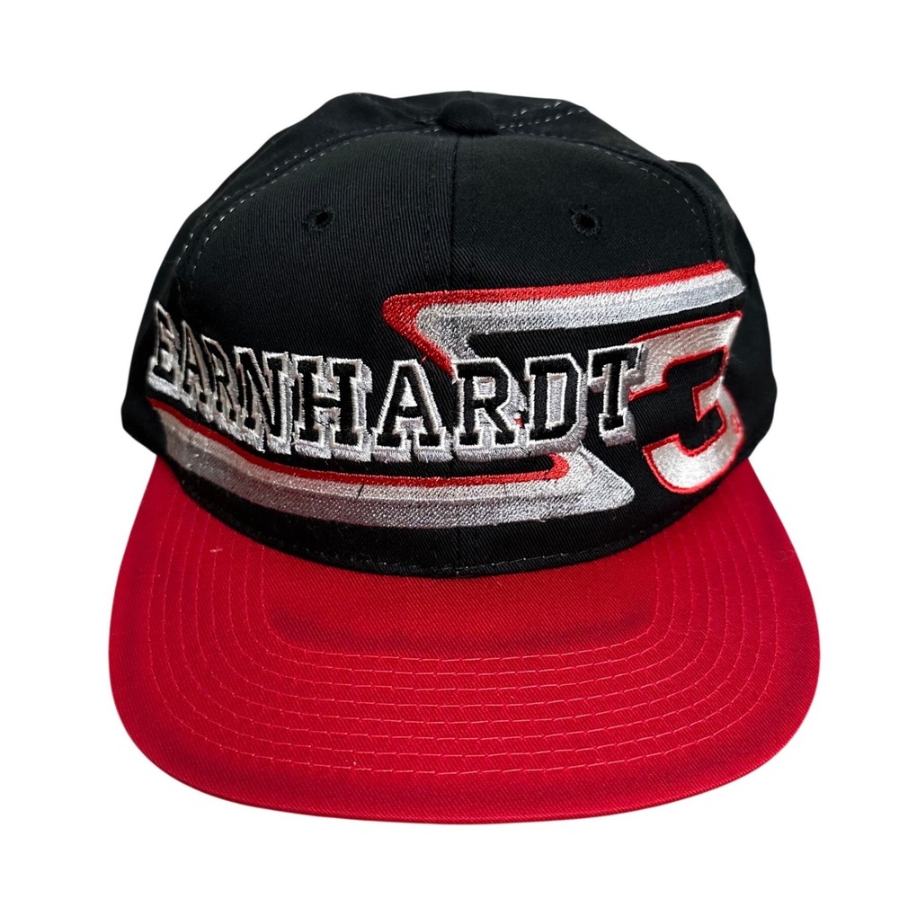 Vintage Dale Earnhardt NASCAR Hat Competitors View Black Red OSFM 3 Racing